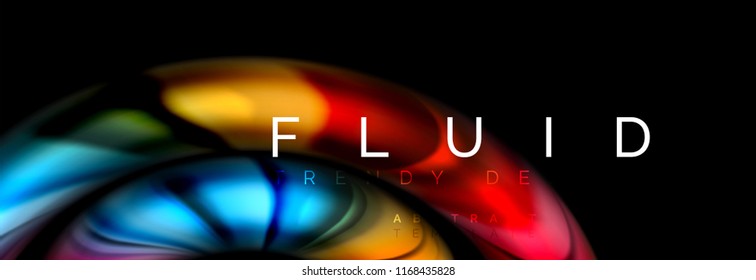 Fluid color motion concept, Vektorgrafik