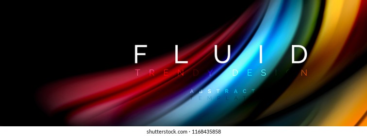 Fluid color motion concept, Vektorgrafik