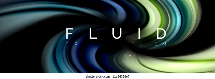 Fluid color motion concept, Vektorgrafik