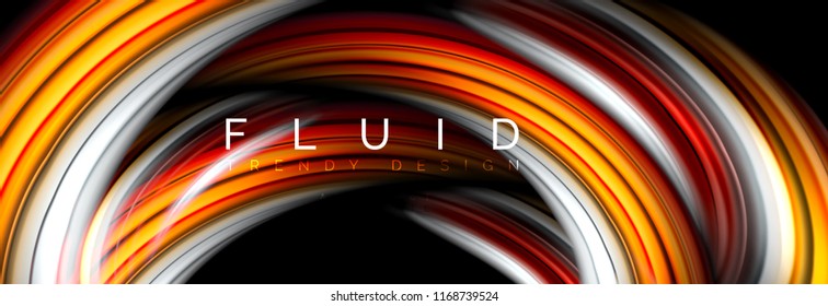 Fluid color motion concept, vector illustration