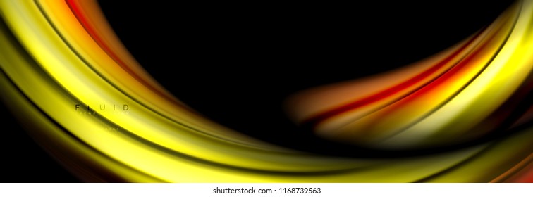 Fluid color motion concept, vector illustration