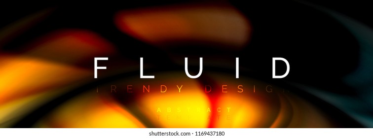 Fluid color motion concept, vector illustration