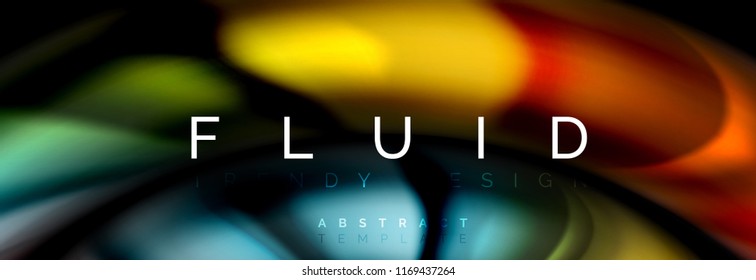 Fluid color motion concept, Vektorgrafik