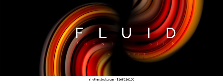 Fluid color motion concept, vector illustration