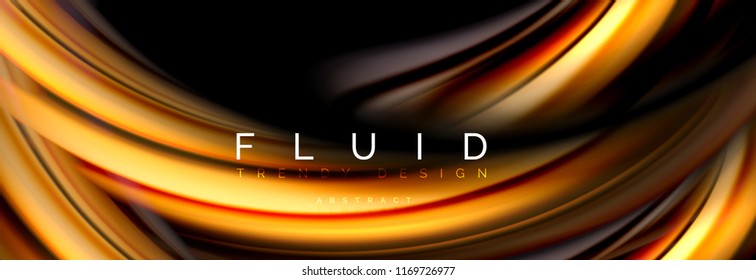 Fluid color motion concept, vector illustration