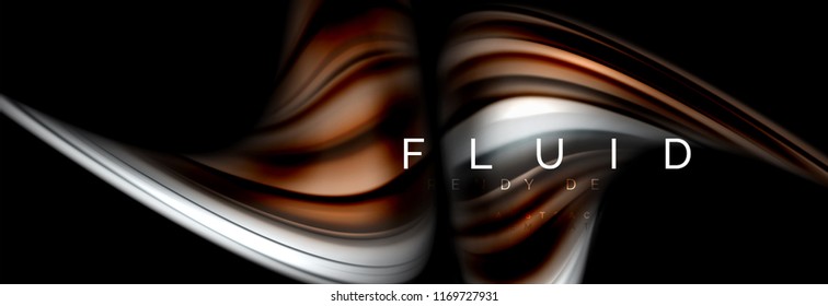 Fluid color motion concept, vector illustration