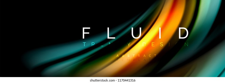Fluid color motion concept, Vektorgrafik