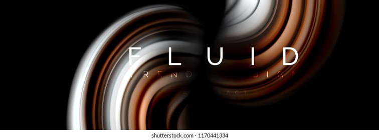 Fluid color motion concept, Vektorgrafik