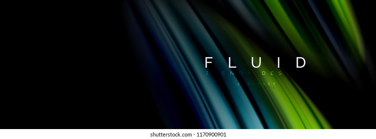 Fluid color motion concept, vector illustration