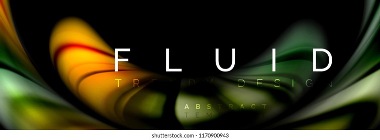 Fluid color motion concept, Vektorgrafik