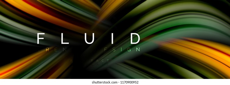 Fluid color motion concept, vector illustration