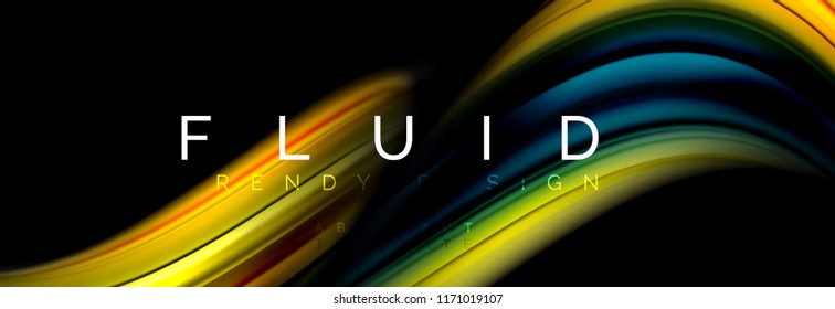 Fluid color motion concept, Vektorgrafik