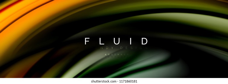 Fluid color motion concept, vector illustration