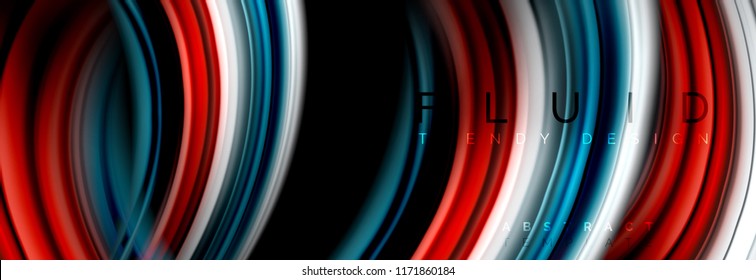 Fluid color motion concept, vector illustration