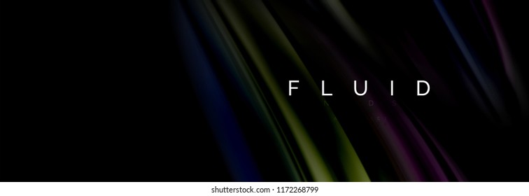 Fluid color motion concept, vector illustration