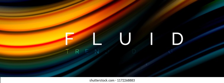 Fluid color motion concept, Vektorgrafik