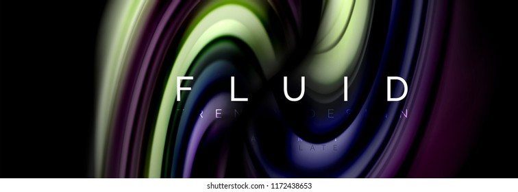 Fluid color motion concept, Vektorgrafik