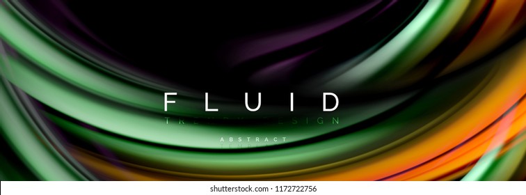 Fluid color motion concept, Vektorgrafik