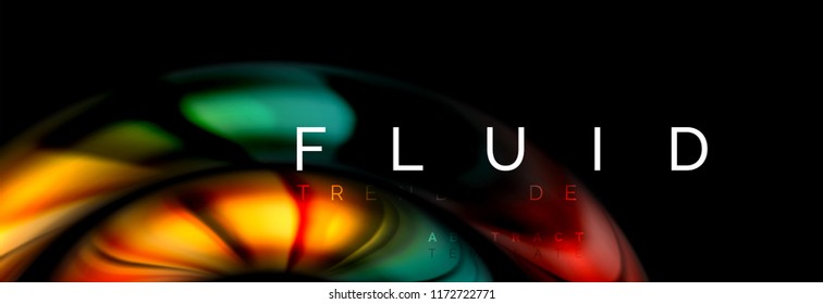 Fluid color motion concept, Vektorgrafik