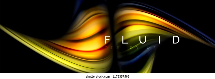 Fluid color motion concept, vector illustration