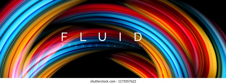Fluid color motion concept, Vektorgrafik