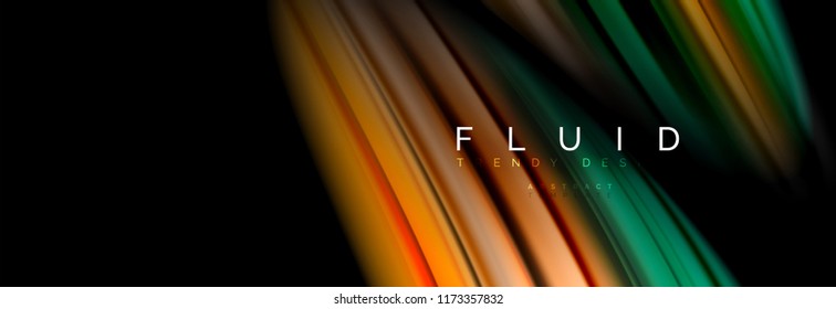 Fluid color motion concept, vector illustration
