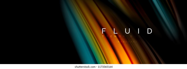 Fluid color motion concept, vector illustration