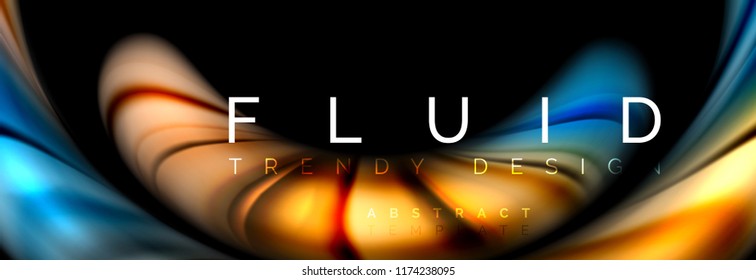 Fluid color motion concept, Vektorgrafik