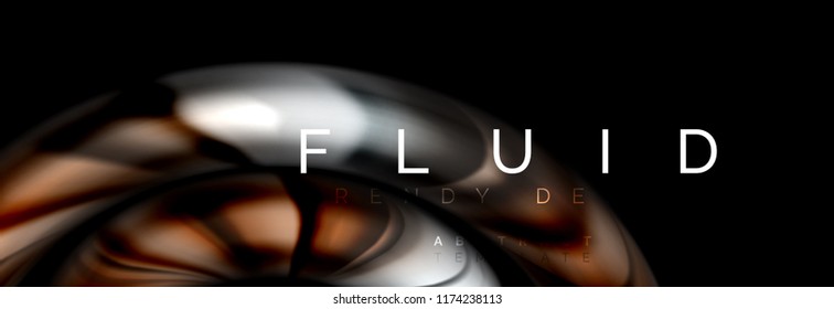 Fluid color motion concept, vector illustration