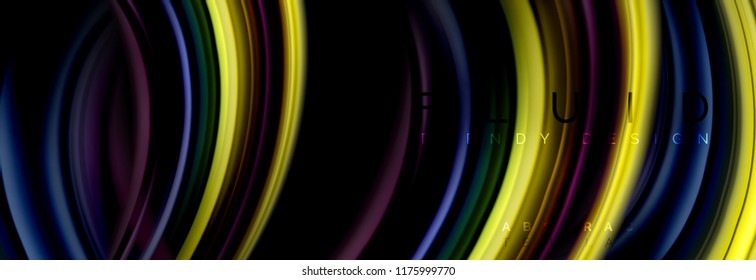 Fluid color motion concept, Vektorgrafik
