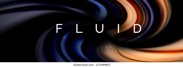 Fluid color motion concept, Vektorgrafik