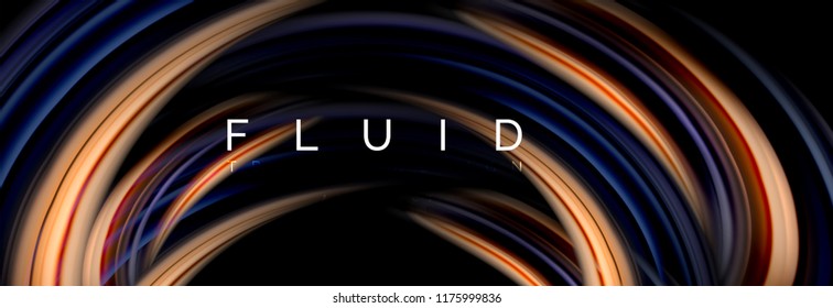 Fluid color motion concept, Vektorgrafik