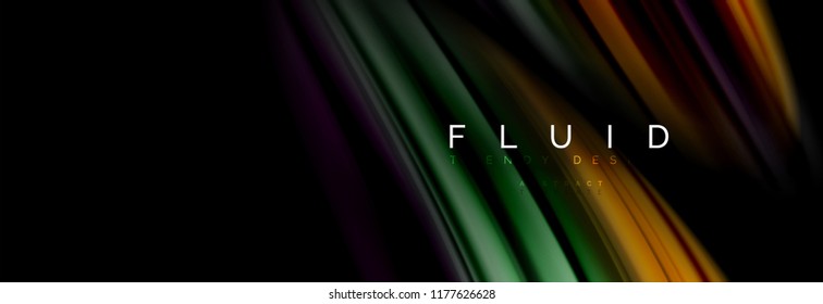 Fluid color motion concept, vector illustration