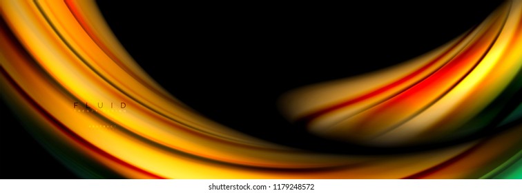 Fluid color motion concept, vector illustration