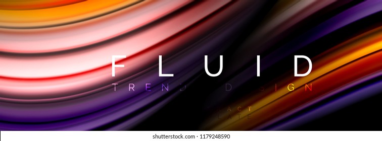 Fluid color motion concept, Vektorgrafik