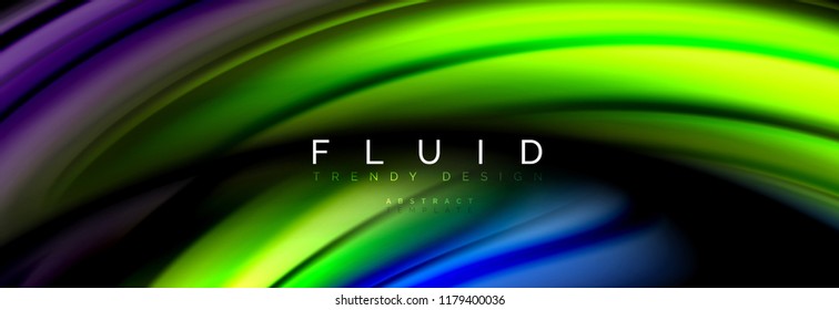 Fluid color motion concept, vector illustration