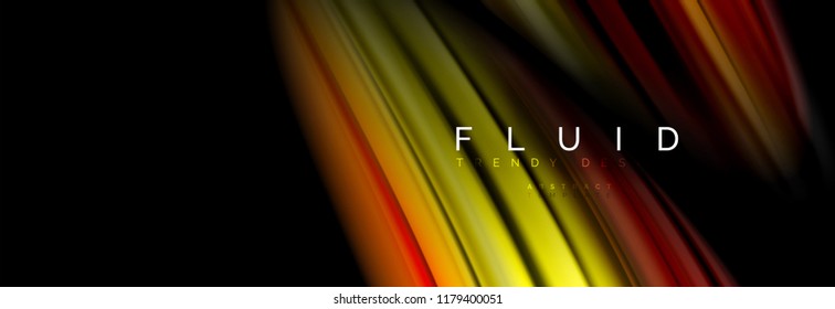 Fluid color motion concept, vector illustration