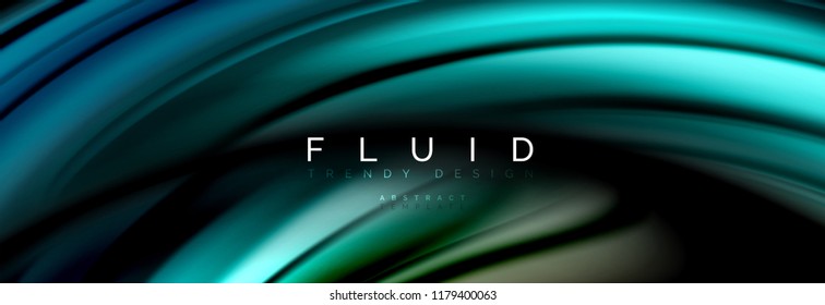 Fluid color motion concept, vector illustration
