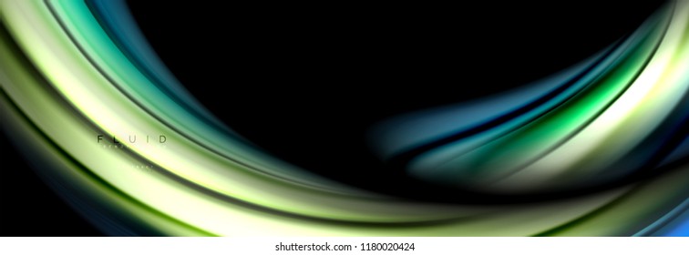 Fluid color motion concept, vector illustration