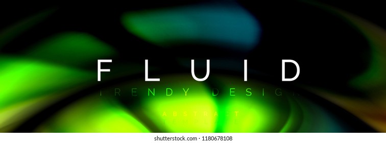 Fluid color motion concept, vector illustration