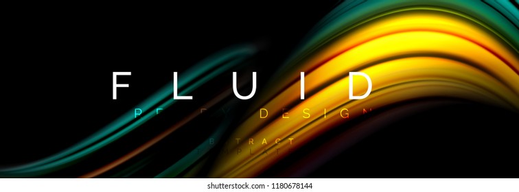 Fluid color motion concept, Vektorgrafik