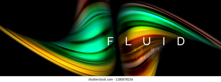 Fluid color motion concept, Vektorgrafik