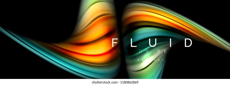 Fluid color motion concept, Vektorgrafik