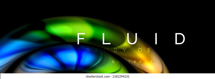 Fluid color motion concept, Vektorgrafik