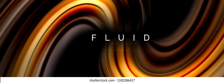 Fluid color motion concept, vector illustration