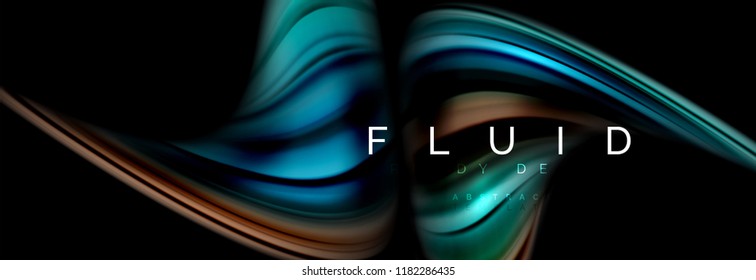 Fluid color motion concept, Vektorgrafik