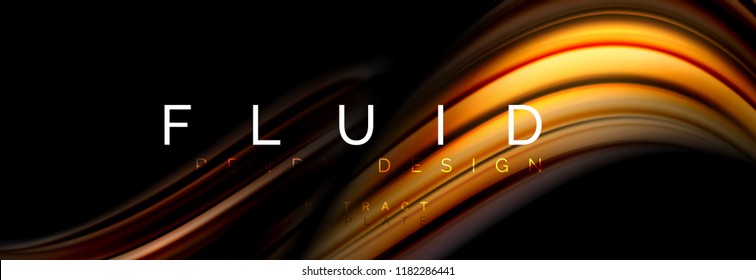 Fluid color motion concept, vector illustration