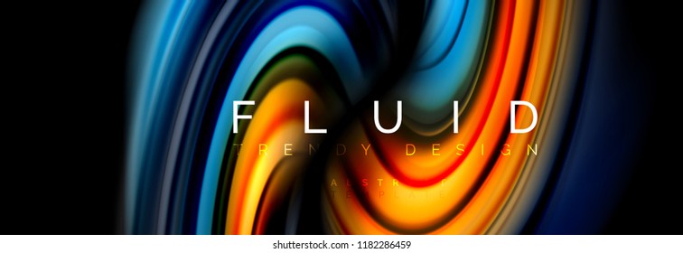 Fluid color motion concept, Vektorgrafik