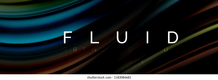 Fluid color motion concept, vector illustration