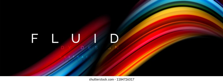 Fluid color motion concept, Vektorgrafik